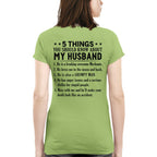 5 Things You Should Know About My Husband Mechanic Apparel - Funny Gift T-Shirt, Hoodie & More - grunx260804-0024