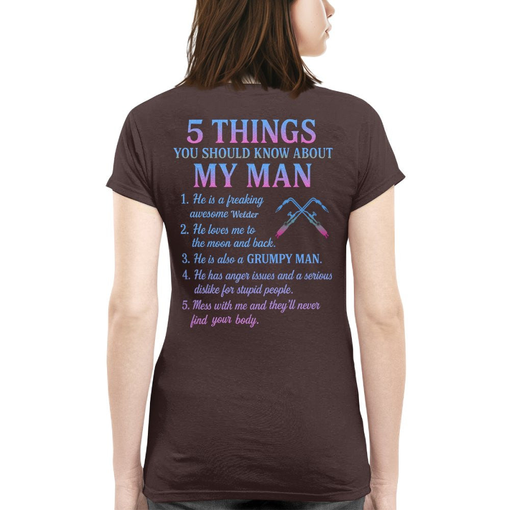 5 Things You Should Know - Welder Quote T-Shirt Hoodie & More - grunx260804-0052