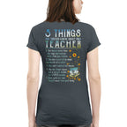5 Things List - Bold Funny Teacher Statement T-Shirt, Hoodie & More - grunx260804-0058
