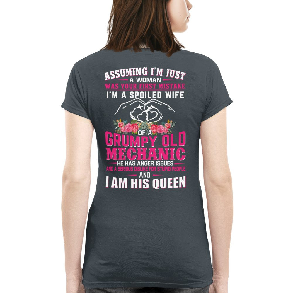 Assuming I'm Just A Woman - Mechanic Wife Pride T-Shirt, Hoodie & More - grunx260804-0214