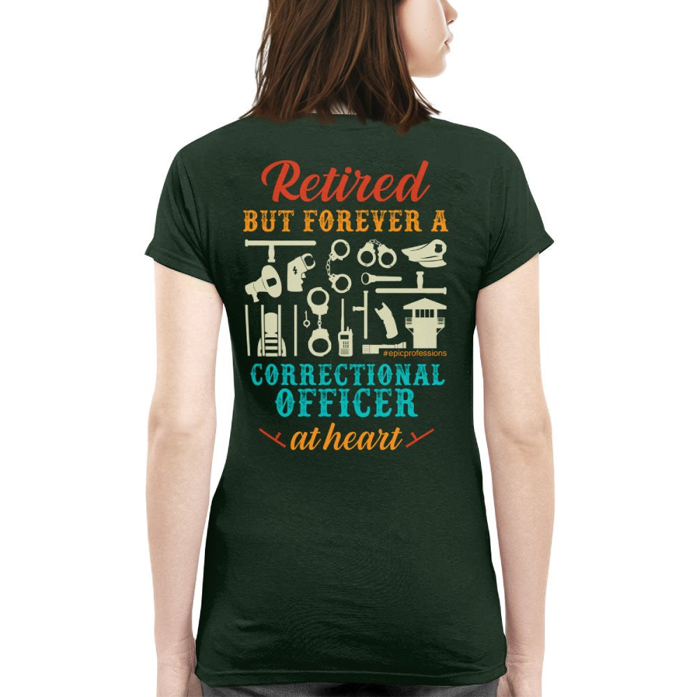 Forever A CO - Retired Correctional Officer Heart T-Shirt, Hoodie & More - grunx260804-0228