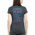 5 Things You Should Know About My Man Hoodie - Funny Carpenter Gift for Her - grunx260804-0028
