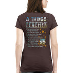 5 Things List - Bold Funny Teacher Statement T-Shirt, Hoodie & More - grunx260804-0058