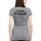 5 Things You Should Know About My Husband Heavy Equipment Operator Apparel - Funny Gift T-Shirt, Hoodie & More - grunx260804-0023