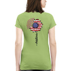 American Flag Flower Postal Worker Apparel - Patriotic T-Shirt, Hoodie & More - grunx260804-0149
