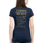 5 Things About My Man - Plumber Funny T-Shirt, Hoodie & More - grunx260804-0008