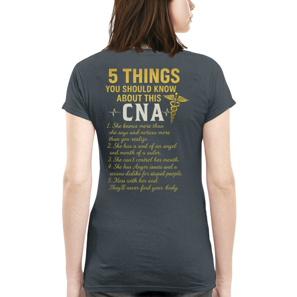 5 Things You Should Know About This CNA - Funny Quote T-Shirt, Hoodie & More - grunx260804-0039