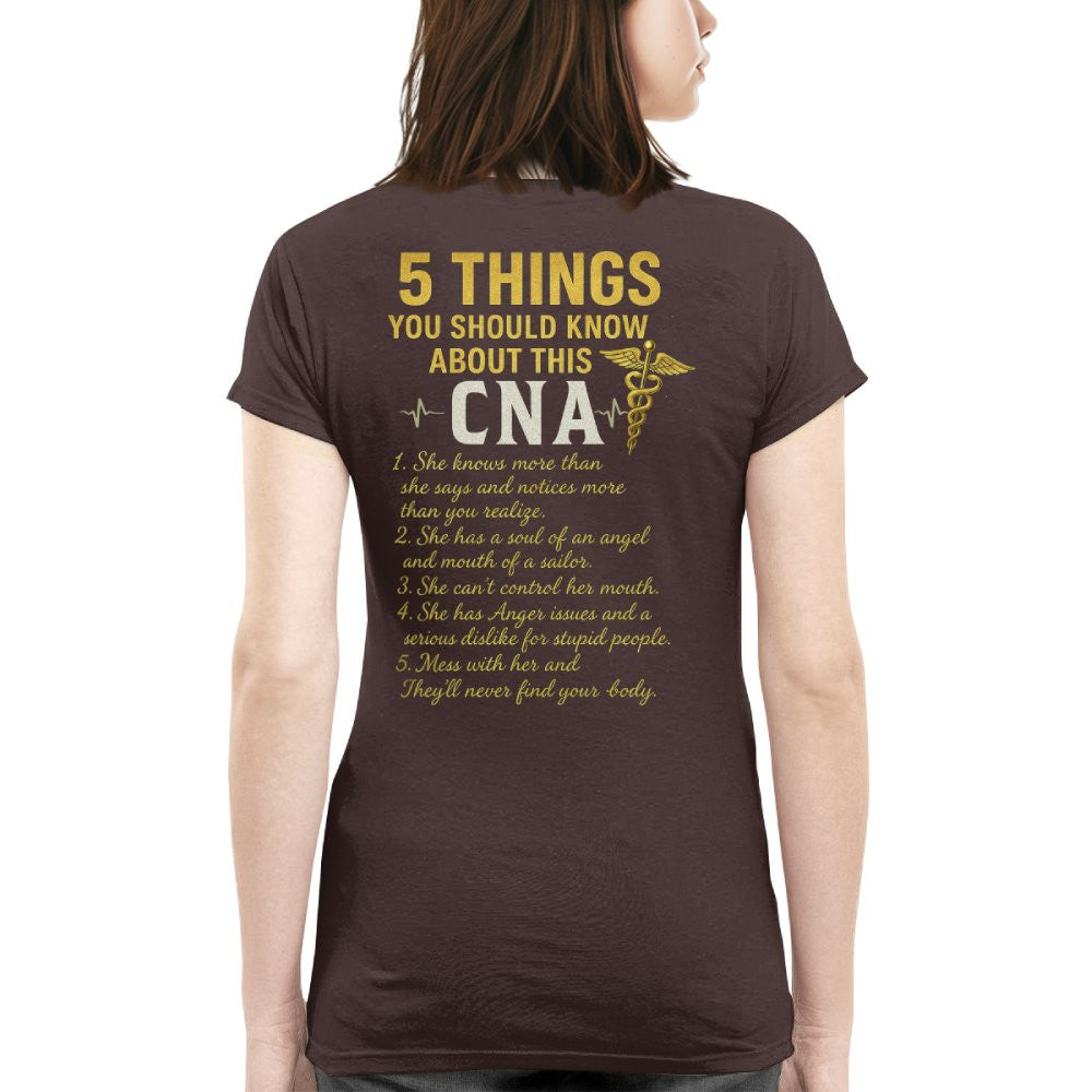 5 Things You Should Know About This CNA - Funny Quote T-Shirt, Hoodie & More - grunx260804-0039