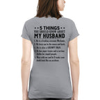 5 Things You Should Know About My Husband Mechanic Apparel - Funny Gift T-Shirt, Hoodie & More - grunx260804-0024