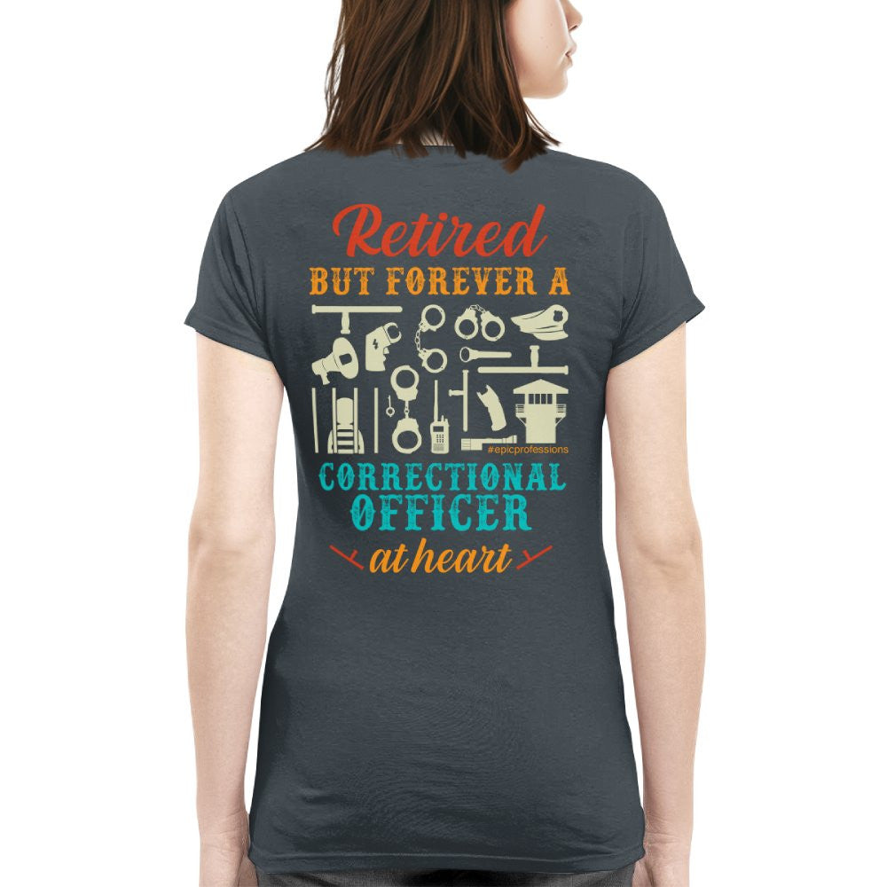 Forever A CO - Retired Correctional Officer Heart T-Shirt, Hoodie & More - grunx260804-0228
