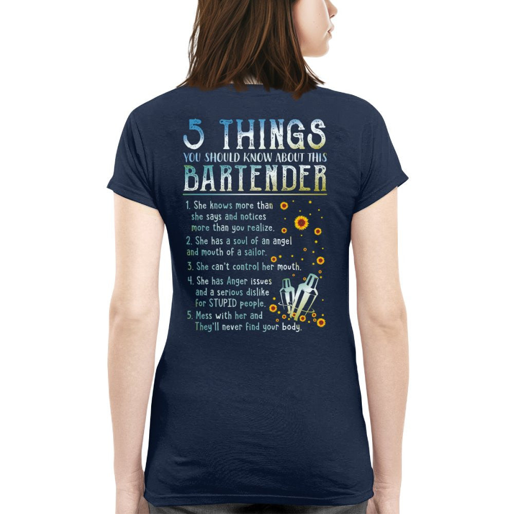 5 Things Bartender Apparel - Funny Bar Staff T-Shirt, Hoodie & More - grunx260804-0017