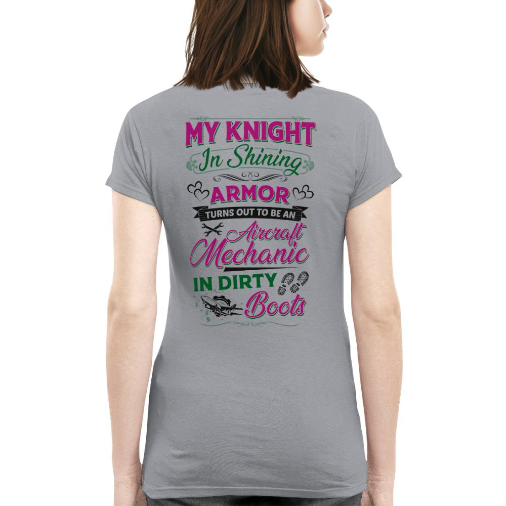 Knight In Dirty Boots - Aircraft Mechanic Love Quote T-Shirt, Hoodie & More - grunx260804-0200