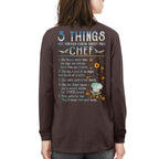 Chef 5 Things You Should Know Apparel - Funny Chef Quote T-Shirt, Hoodie & More - grunx260804-0055