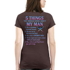 5 Things About My Man - Lineman Funny T-Shirt, Hoodie & More - grunx260804-0006