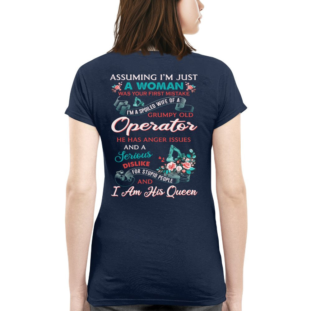 Assuming I'm Just A Woman - Operator Wife Pride T-Shirt, Hoodie & More - grunx260804-0215