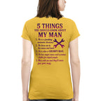 5 Things You Should Know - Mechanic Wife Funny T-Shirt, Hoodie & More - grunx260804-0046