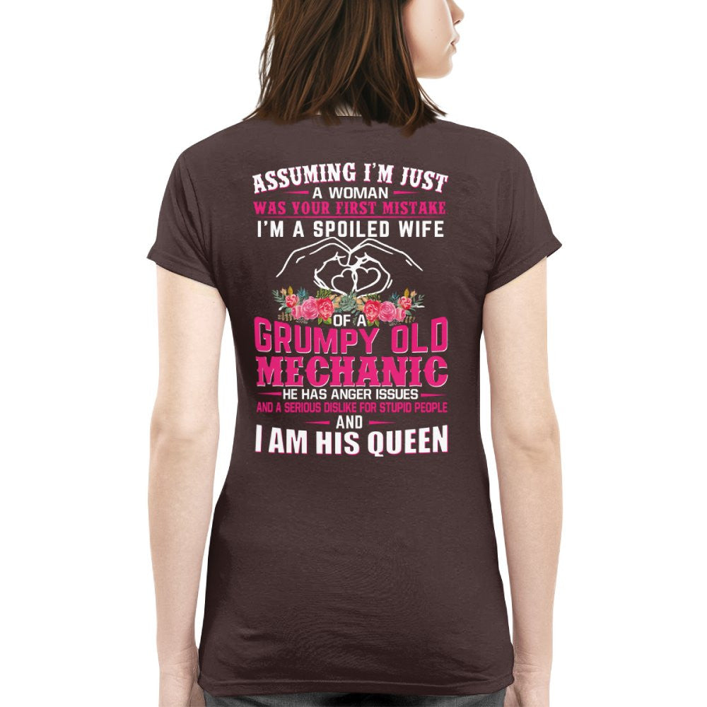 Assuming I'm Just A Woman - Mechanic Wife Pride T-Shirt, Hoodie & More - grunx260804-0214