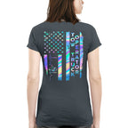 American Flag Holographic - Tow Truck Operator Pride T-Shirt Hoodie & More - grunx260804-0150