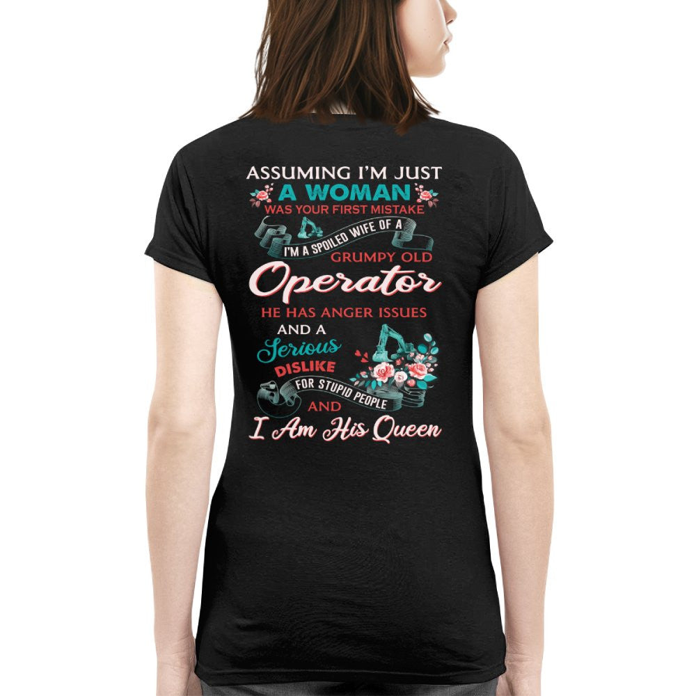 Assuming I'm Just A Woman - Operator Wife Pride T-Shirt, Hoodie & More - grunx260804-0215