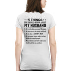 5 Things You Should Know About My Husband Mechanic Apparel - Funny Gift T-Shirt, Hoodie & More - grunx260804-0024