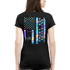 American Flag Holographic - Tow Truck Operator Pride T-Shirt Hoodie & More - grunx260804-0150