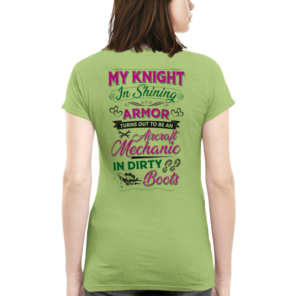 Knight In Dirty Boots - Aircraft Mechanic Love Quote T-Shirt, Hoodie & More - grunx260804-0200