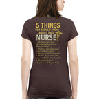 5 Things You Should Know About This Nurse - Funny Quote T-Shirt, Hoodie & More - grunx260804-0040