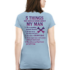 5 Things You Should Know - Mechanic Wife Funny T-Shirt, Hoodie & More - grunx260804-0046