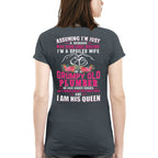 Assuming I'm Just A Woman - Grumpy Plumber Wife Quote T-Shirt Hoodie & More - grunx260804-0211