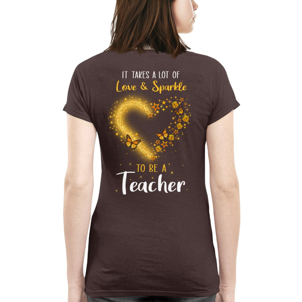 Love And Sparkle - Glitter Heart Teacher Quote T-Shirt, Hoodie & More - grunx260804-0170