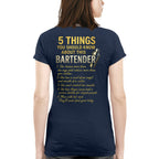 5 Things You Should Know About This Bartender - Funny Quote T-Shirt, Hoodie & More - grunx260804-0038