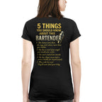 5 Things You Should Know About This Bartender - Funny Quote T-Shirt, Hoodie & More - grunx260804-0038