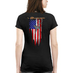 American Flag Caduceus Nurse Apparel - Patriotic T-Shirt Hoodie & More - grunx260804-0142