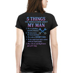 5 Things About My Man - Mechanic Funny Quote T-Shirt, Hoodie & More - grunx260804-0007