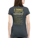 5 Things You Should Know About This Bartender - Funny Quote T-Shirt, Hoodie & More - grunx260804-0038