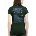 5 Things About My Man - Tow Truck Operator Funny T-Shirt, Hoodie & More - grunx260804-0009