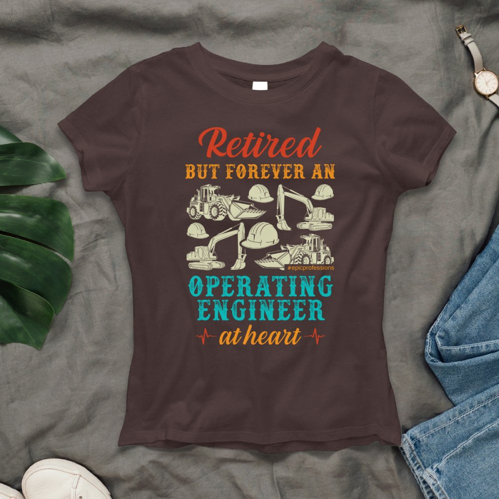 Retired But Forever Operating Engineer - Work Pride T-Shirt Hoodie & More - grunx260804-0229