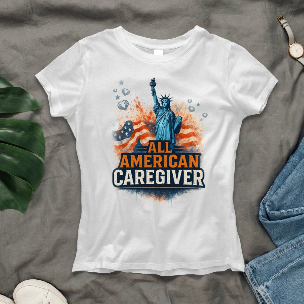 All American Caregiver - USA Pride T-Shirt, Hoodie & More - grunx260804-0087
