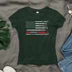 American Flag Lineman Apparel - Patriotic Utility Worker T-Shirt, Hoodie & More - grunx260804-0152