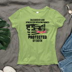 Blessed By God Protected By My Operating Engineer T-Shirt Hoodie & More - grunx260804-0181