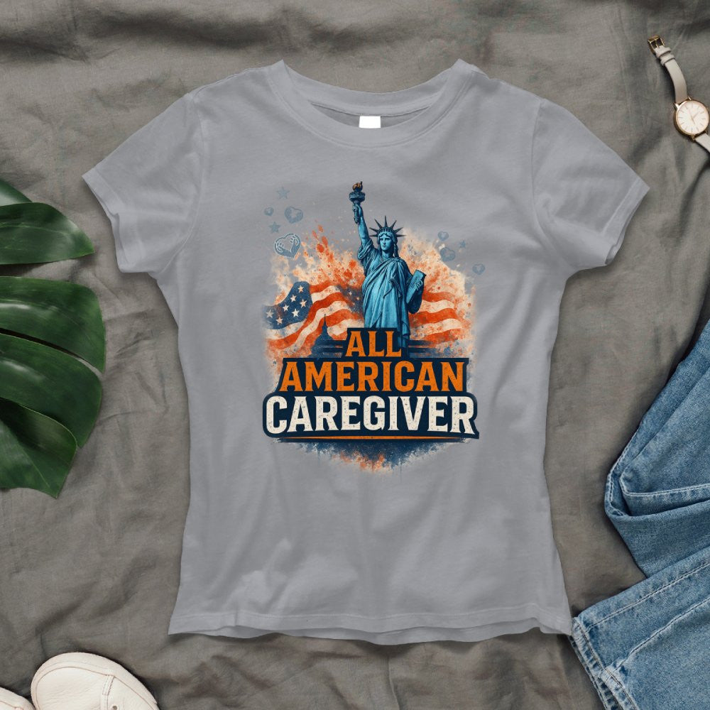 All American Caregiver - USA Pride T-Shirt, Hoodie & More - grunx260804-0087