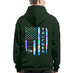 American Flag Holographic - Trucker Pride T-Shirt Hoodie & More - grunx260804-0151