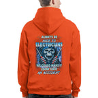 Always Be Nice To Electricians - Funny Skull T-Shirt, Hoodie & More - grunx260804-0106