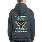 Assuming I'm Just A Firefighter Apparel - Axe Lightning T-Shirt Hoodie & More - grunx260804-0204
