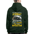 Any Man Can Be A Father - Tow Truck Operator Daddy Pride T-Shirt, Hoodie & More - grunx260804-0192