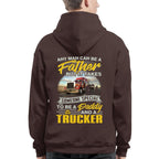 Any Man Can Be A Father - Trucker Daddy Pride T-Shirt, Hoodie & More - grunx260804-0193
