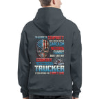 Allergic To Stupidity Trucker Apparel - Patriotic Skull T-Shirt, Hoodie & More - grunx260804-0092