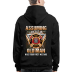 Assuming I'm Just An Old Man - Firefighter Veteran Pride T-Shirt, Hoodie & More - grunx260804-0218