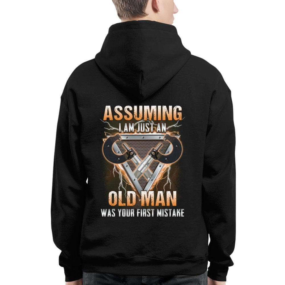 Assuming I'm Just An Old Man - Machinist Veteran Pride T-Shirt, Hoodie & More - grunx260804-0221