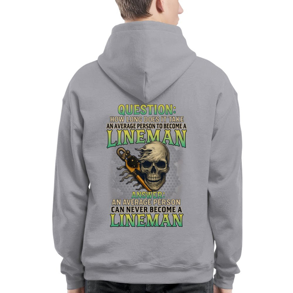 Average Person Can't Be Lineman Apparel - Skull Pliers T-Shirt Hoodie & More - grunx260804-0231